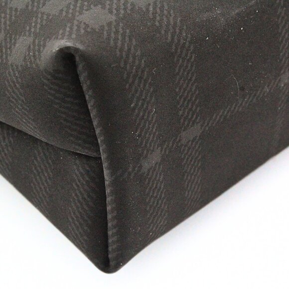 Authentic Burberry London NWT Gray Charcoal Leather Canvas Shoulder Bag - Picture 11 of 16